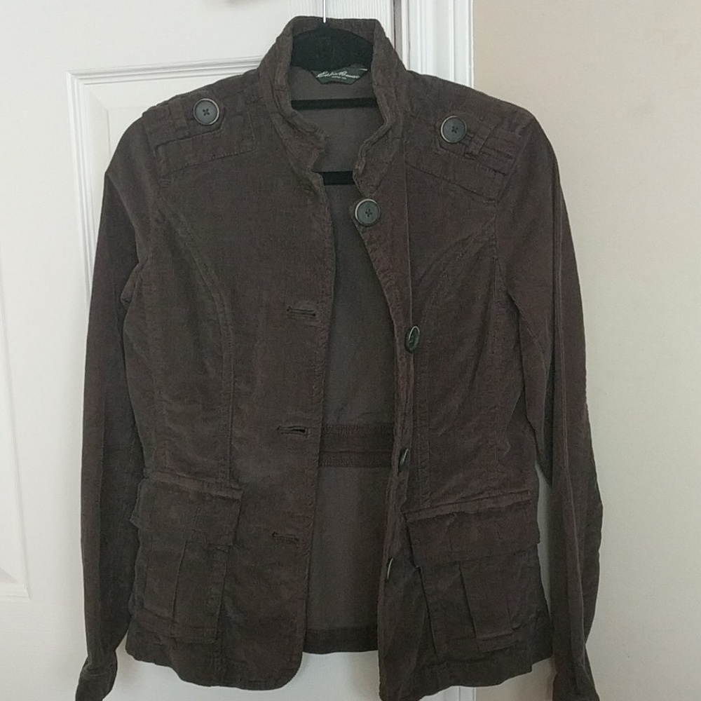 Womens brown corduroy jacket